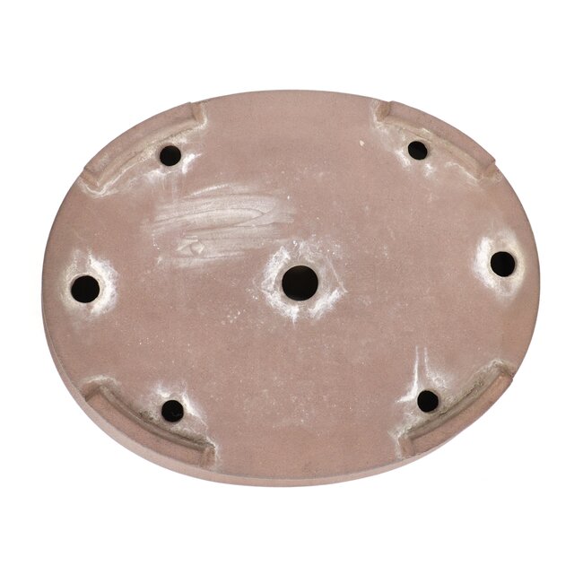 Pot à bonsaï ovale non émaillé de Kisen - 415 x 435 x 75 mm