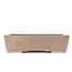 Maceta de bonsai rectangular sin esmaltar de Keizan - 410 x 315 x 110 mm