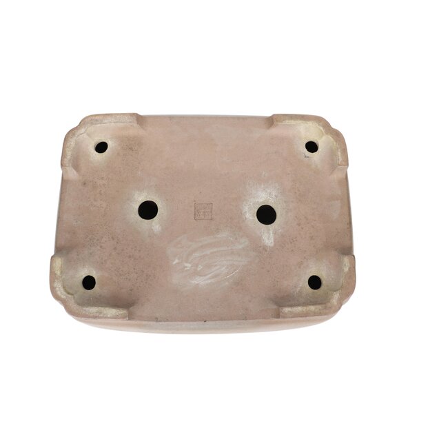 Pot à bonsaï rectangulaire non émaillé Keizan - 410 x 315 x 110 mm