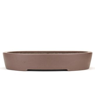 Yamaaki 490 mm oval unglazed bonsai pot by Yamaaki, Tokoname, Japan