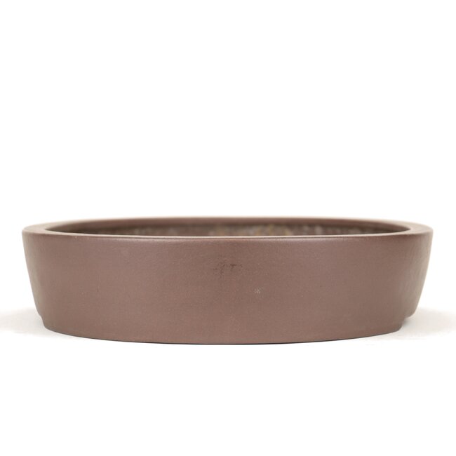 Maceta de bonsai ovalada sin esmaltar de Yamaaki - 490 x 385 x 90 mm