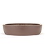 Oval unglazed bonsai pot by Yamaaki - 490 x 385 x 90 mm