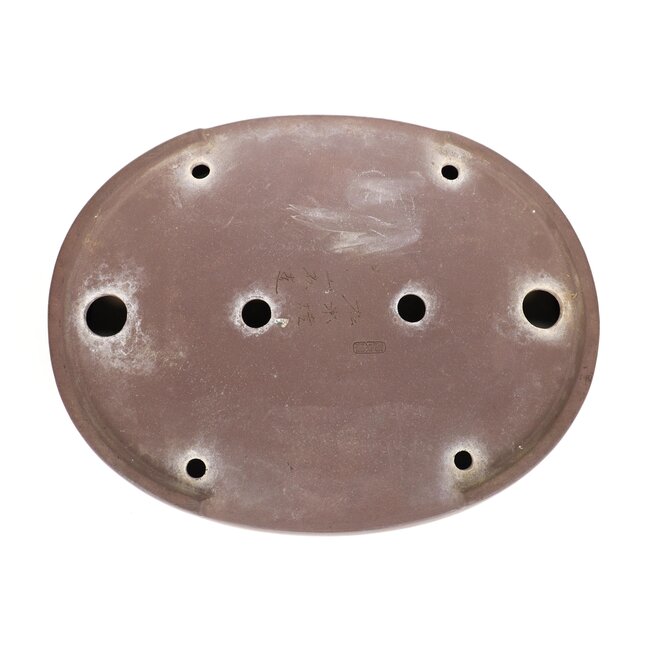 Pot à bonsaï ovale non émaillé Yamaaki - 490 x 385 x 90 mm
