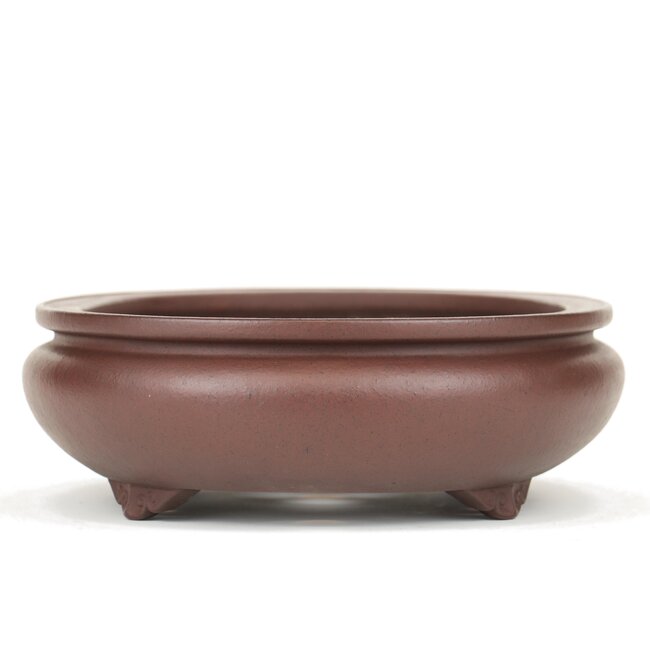 Pot à bonsaï ovale non émaillé Yamaaki - 340 x 280 x 100 mm