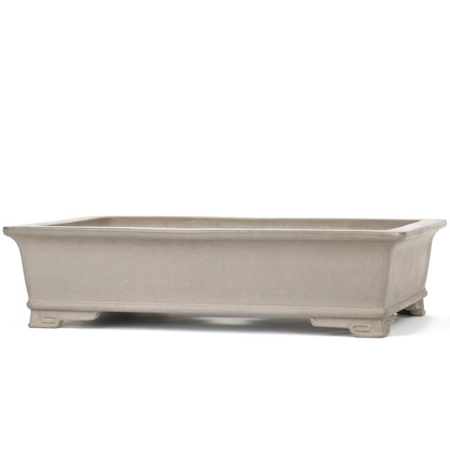 Rechteckiger unglasierter Bonsai-Topf von Tsukasa Yama - 360 x 260 x 95 mm