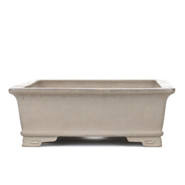 Vaso bonsai rettangolare non smaltato di Tsukasa Yama - 360 x 260 x 95 mm