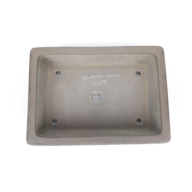 Pot à bonsaï rectangulaire non émaillé par Tsukasa Yama - 360 x 260 x 95 mm