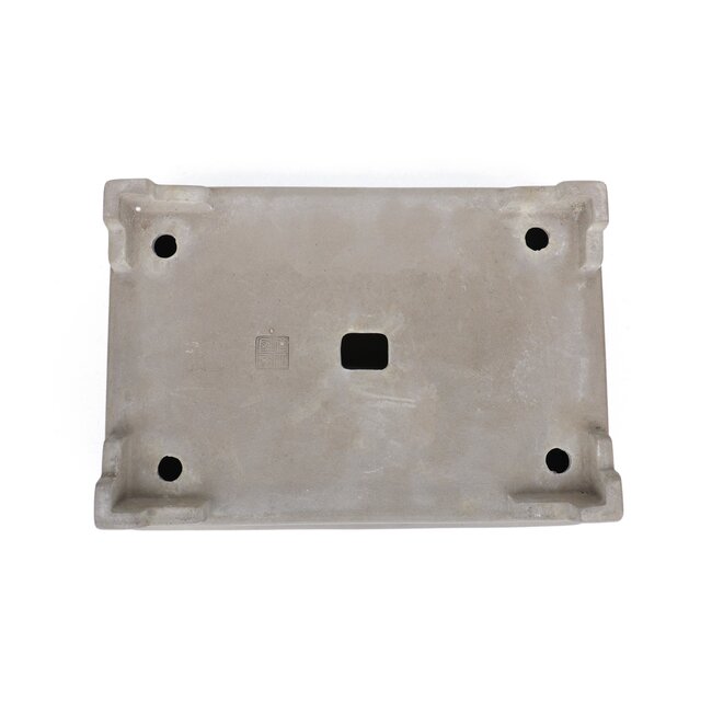 Pot à bonsaï rectangulaire non émaillé par Tsukasa Yama - 360 x 260 x 95 mm
