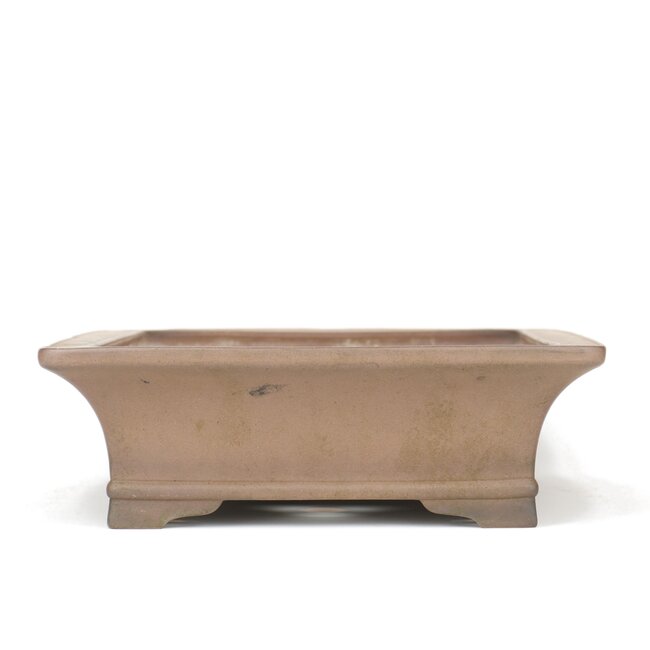 Pot à bonsaï rectangulaire non émaillé Sanpo - 480 x 360 x 120 mm