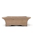 Rectangular unglazed bonsai pot by Sanpo - 480 x 360 x 120 mm