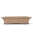 Rectangular unglazed bonsai pot by Sanpo - 480 x 360 x 120 mm