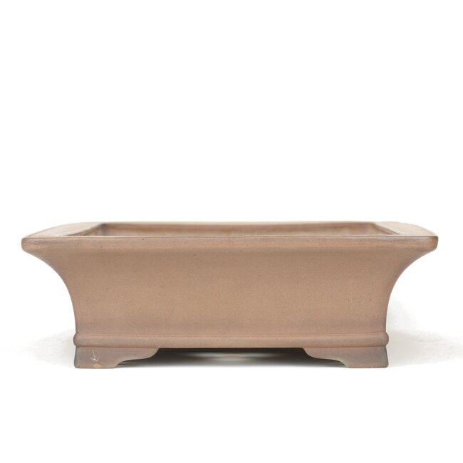 Pot à bonsaï rectangulaire non émaillé Sanpo - 480 x 360 x 120 mm