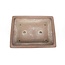 Maceta de bonsai rectangular sin esmaltar de Sanpo - 480 x 360 x 120 mm
