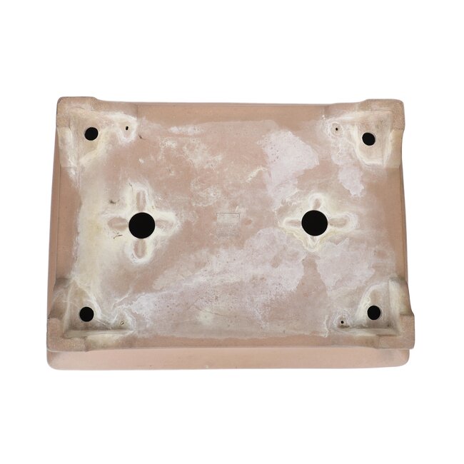 Maceta de bonsai rectangular sin esmaltar de Sanpo - 480 x 360 x 120 mm