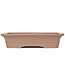 Rectangular unglazed bonsai pot by Keizan - 370 x 300 x 90 mm