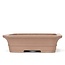 Rectangular unglazed bonsai pot by Keizan - 370 x 300 x 90 mm