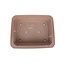 Rectangular unglazed bonsai pot by Keizan - 370 x 300 x 90 mm