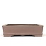 Rectangular unglazed bonsai pot by Hekisui - 410 x 320 x 80 mm