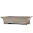 Rectangular unglazed bonsai pot by Keizan - 416 x 300 x 110 mm