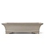 Rectangular unglazed bonsai pot by Keizan - 416 x 300 x 110 mm