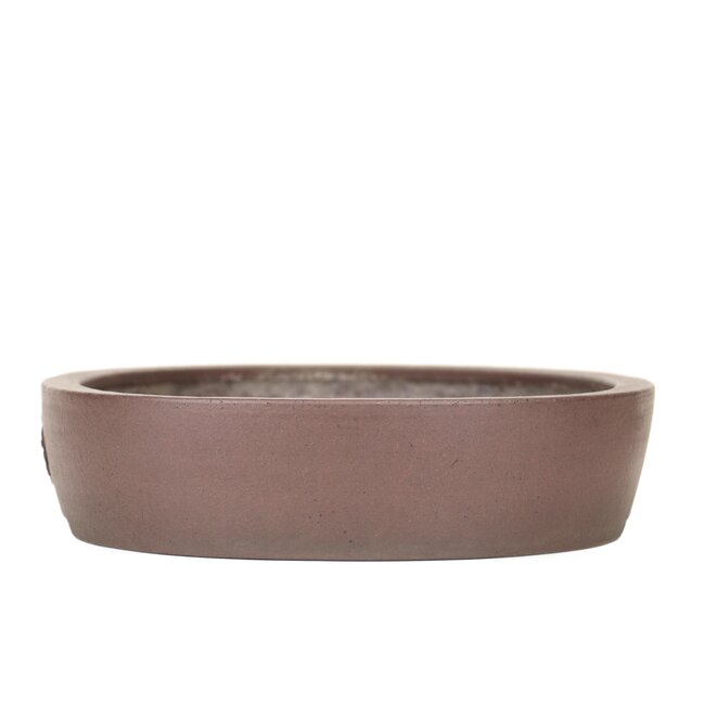 Ovale ongeglazuurde bonsaipot van Yamaaki - 400 x 320 x 80 mm