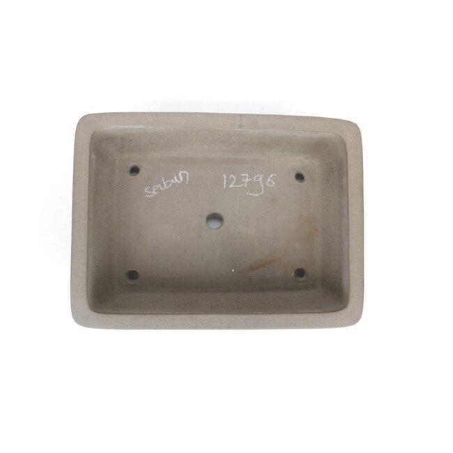 Maceta de bonsai rectangular sin esmaltar de Seibun - 340 x 252 x 100 mm
