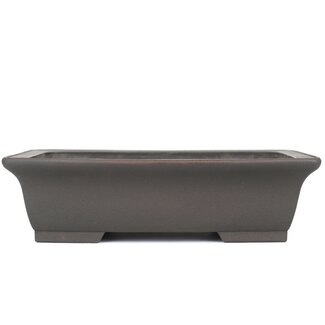 Eiraku 365 mm rectangular unglazed bonsai pot by Eiraku, Japan