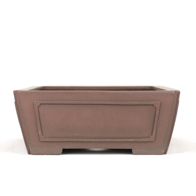 Pot à bonsaï rectangulaire non émaillé Yamaaki - 390 x 300 x 115 mm