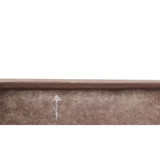 Maceta de bonsai rectangular sin esmaltar de Yamaaki - 390 x 300 x 115 mm