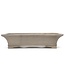 Rectangular unglazed bonsai pot by Keizan - 415 x 315 x 100 mm