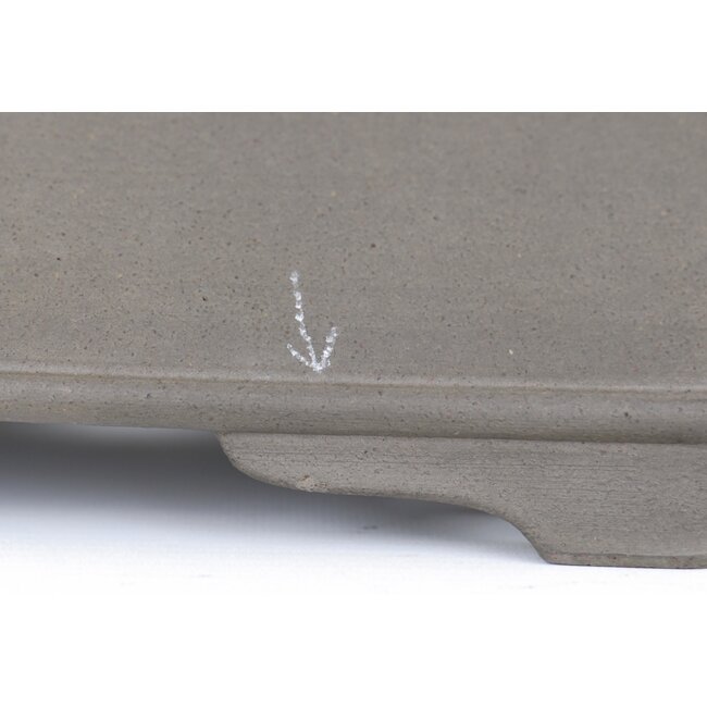 Vaso bonsai rettangolare non smaltato di Keizan - 415 x 315 x 100 mm