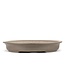 Oval unglazed bonsai pot by Seibun - 580 x 445 x 70 mm