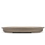 Oval unglazed bonsai pot by Seibun - 580 x 445 x 70 mm