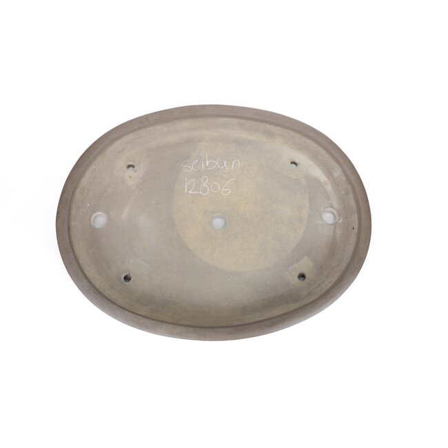 Ovale ongeglazuurde bonsaipot van Seibun - 580 x 445 x 70 mm
