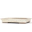 Maceta de bonsai rectangular beige de Shuhou - 360 x 255 x 55 mm