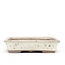 Maceta de bonsai rectangular beige de Shuhou - 360 x 255 x 55 mm