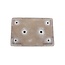 Maceta de bonsai rectangular beige de Shuhou - 360 x 255 x 55 mm