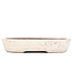 Rectangular creme bonsai pot by Shuhou - 350 x 260 x 60 mm