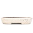 Rectangular off-white bonsai pot by Shuhou - 350 x 260 x 60 mm