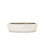Rectangular off-white bonsai pot by Shuhou - 350 x 260 x 60 mm