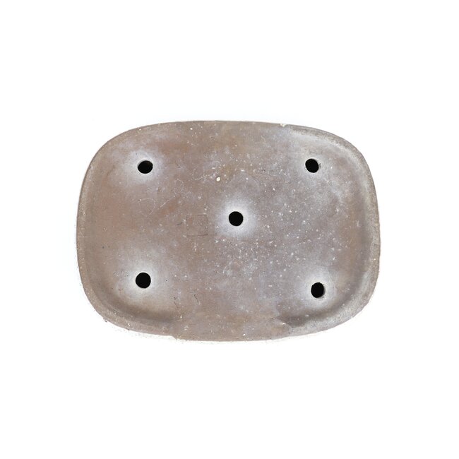 Pot à bonsaï rectangulaire blanc cassé de Shuhou - 350 x 260 x 60 mm