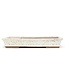 Rectangular beige bonsai pot by Shuhou - 355 x 250 x 55 mm