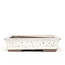 Rectangular beige bonsai pot by Shuhou - 355 x 250 x 55 mm
