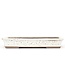 Rectangular beige bonsai pot by Shuhou - 355 x 250 x 55 mm