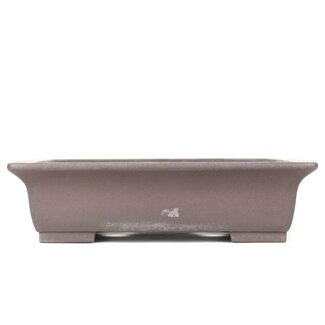  Yamaaki Maceta de bonsai rectangular sin esmaltar de 380 mm de Yamaaki, Tokoname, Japón