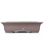 Rectangular unglazed bonsai pot by Yamaaki - 380 x 300 x 100 mm