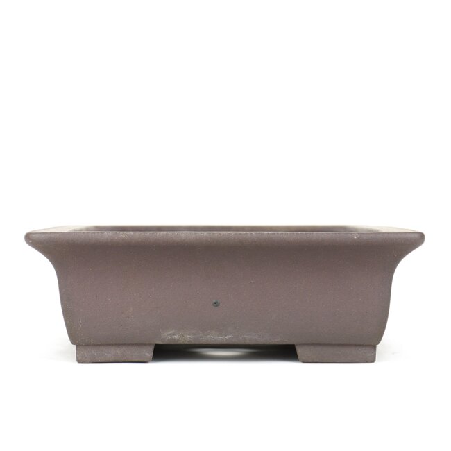 Pot à bonsaï rectangulaire non émaillé Yamaaki - 380 x 300 x 100 mm