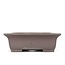 Rectangular unglazed bonsai pot by Yamaaki - 380 x 300 x 100 mm