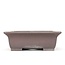 Rectangular unglazed bonsai pot by Yamaaki - 380 x 300 x 100 mm