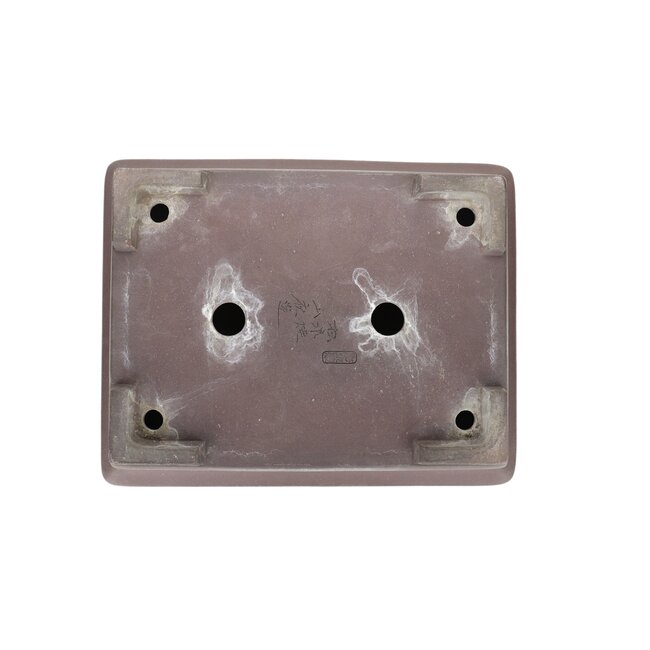 Maceta de bonsai rectangular sin esmaltar de Yamaaki - 380 x 300 x 100 mm